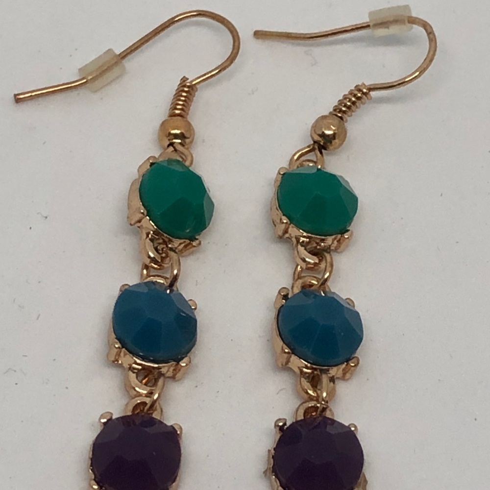 Triple drop earring - Picture 3 of 4